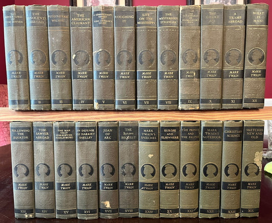 Mark Twain 24 volume set circa 1917
