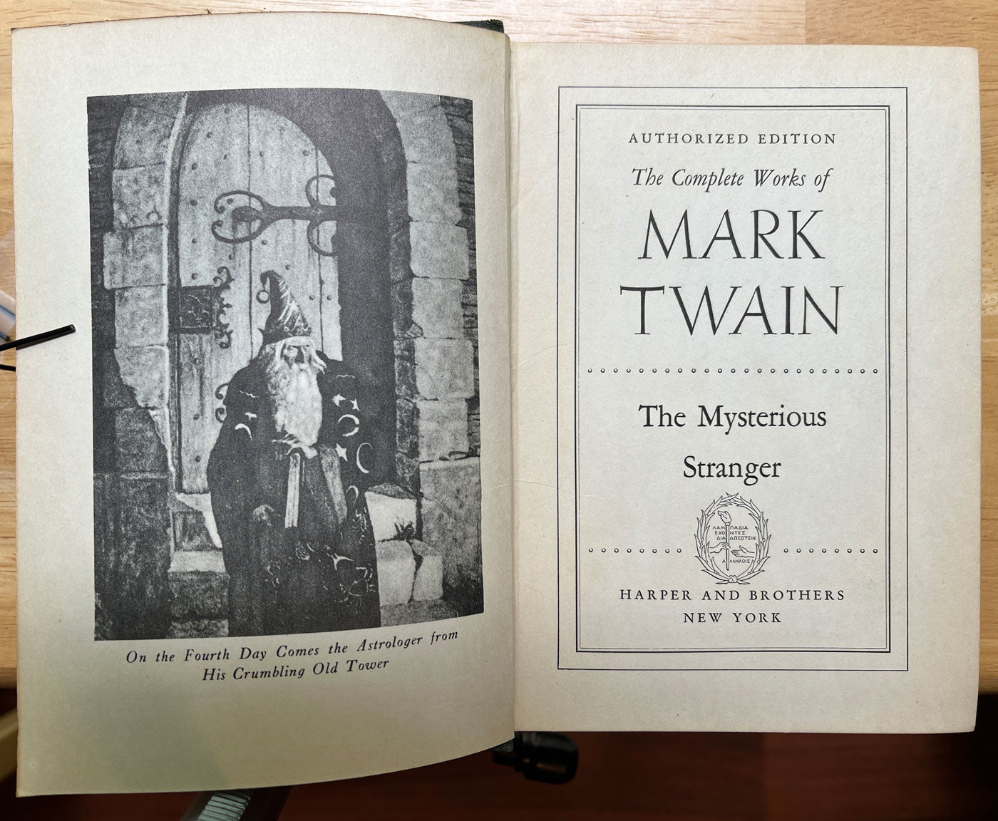 Mark Twain The Mysterious Stranger title page