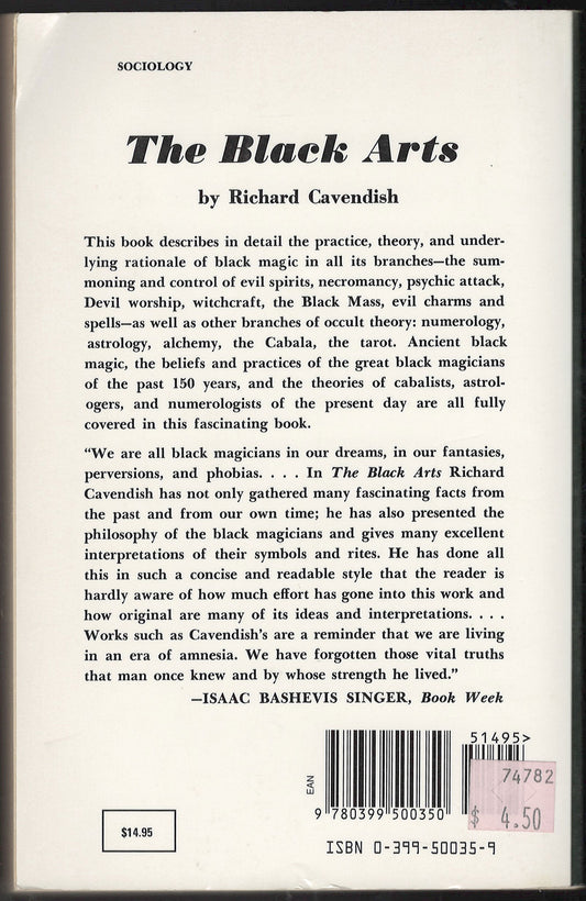 Black Arts An Absorbing Account of Witchcraft, Demonology, Astrology, and Other Mystical Practices Throughout the Ages back cover