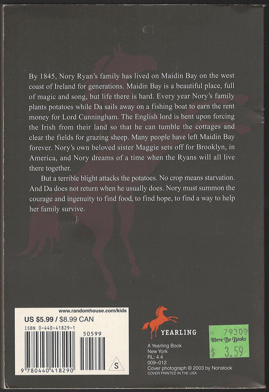 Nory Ryan's Song by Patricia Reilly Giff back cover