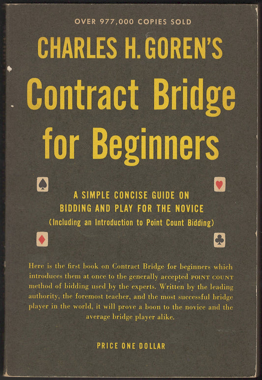 Contract Bridge for Beginners by Charles H. Goren front cover