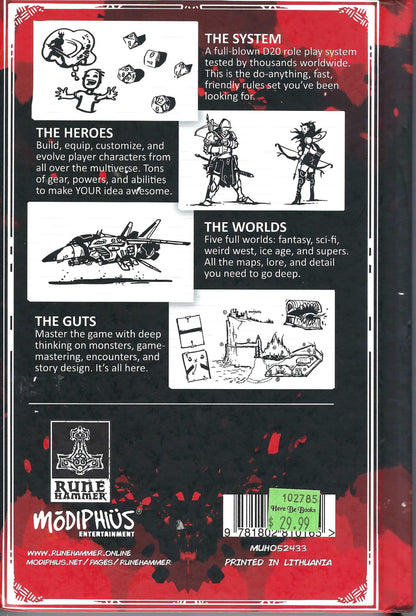 Index Card RPG Master Edition back cover