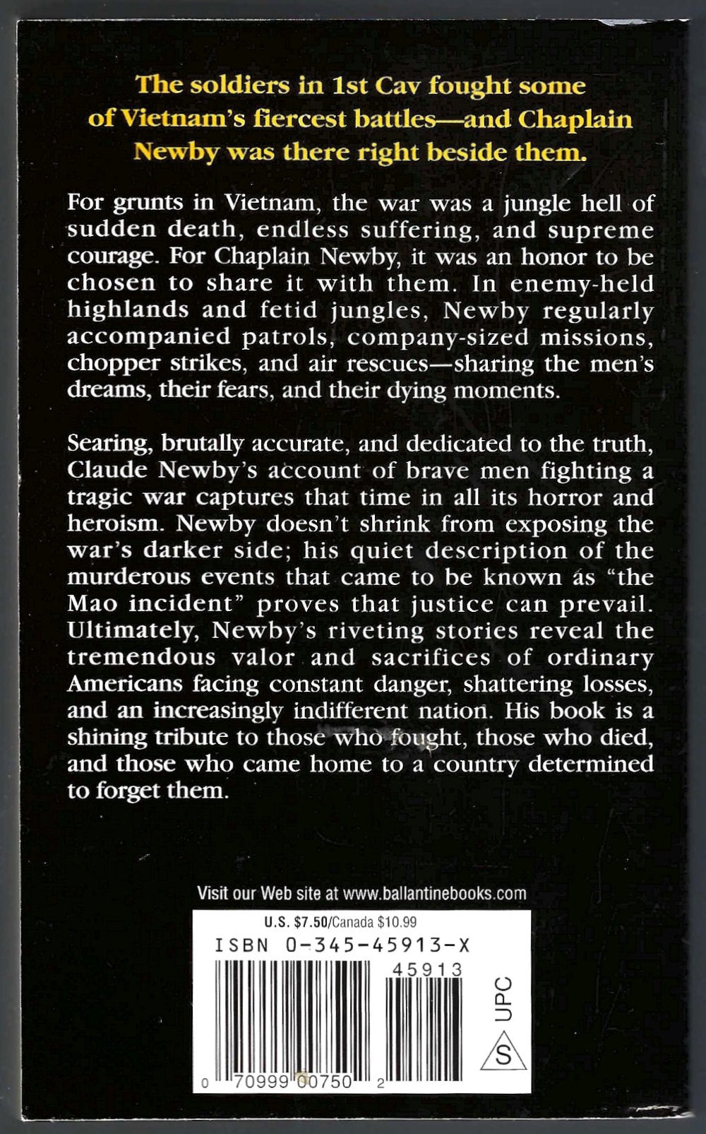It Took Heroes by Claude Newby back cover