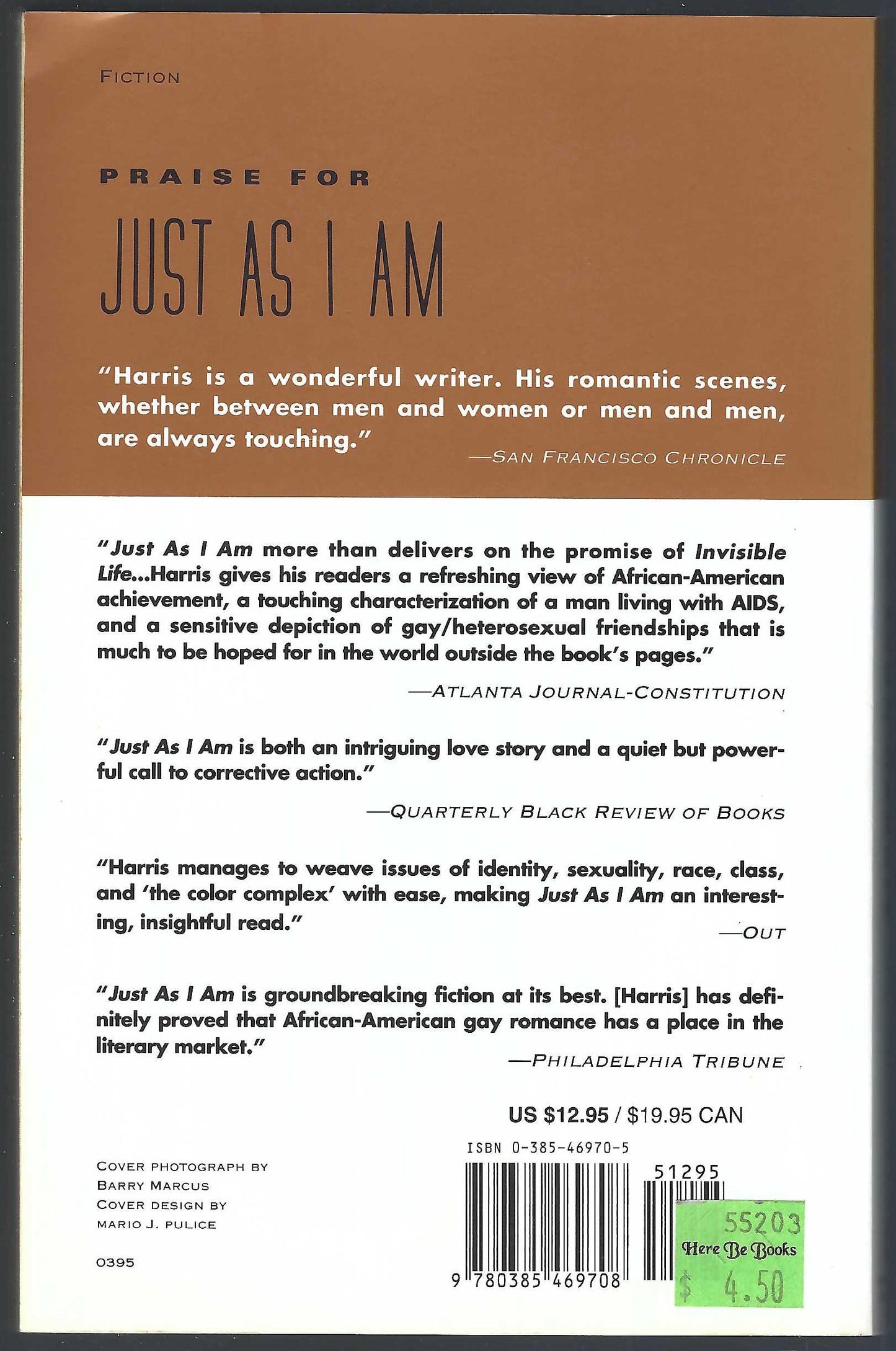 Just As I Am back cover