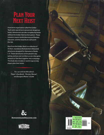 Keys from the Golden Vault  (Dungeons & Dragons 5.0)