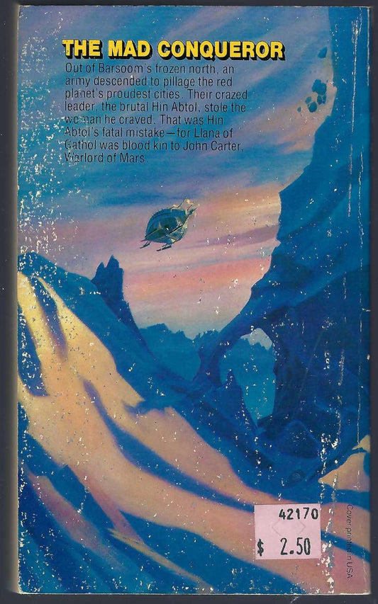 Llana of Gathol by Edgar Rice Burroughs back cover
