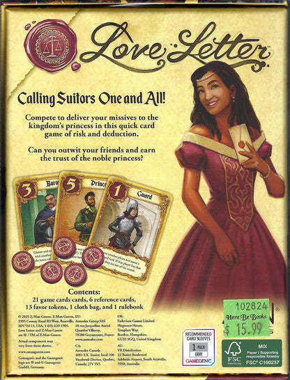 Love Letter back of box