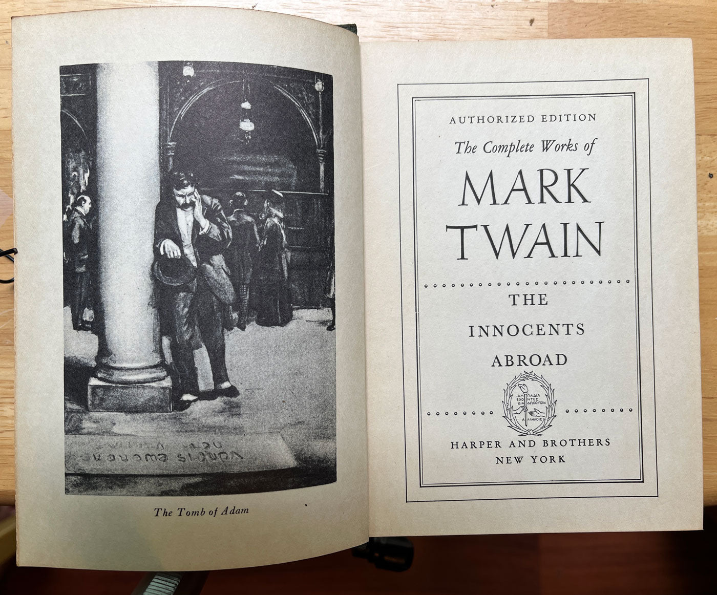 Mark Twain The Innocents Abroad title page