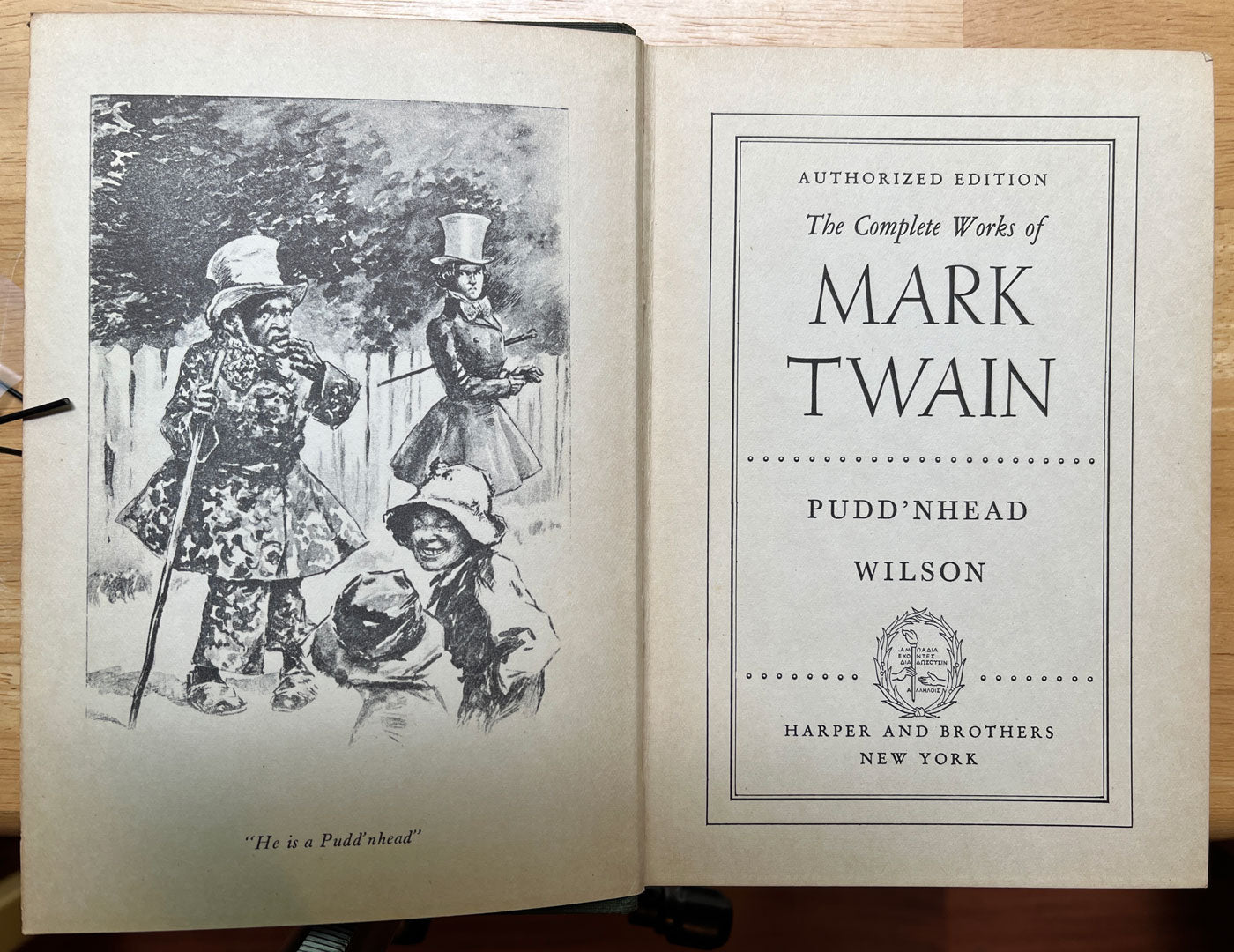 Mark Twain Pudd'nhead Wilson title page