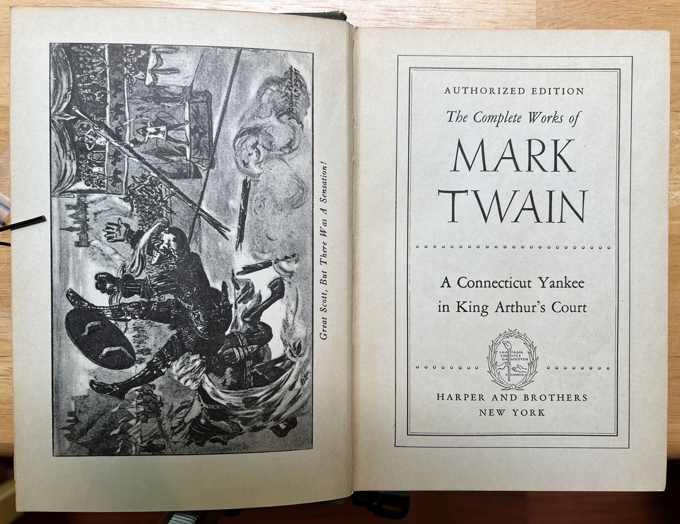 Mark Twain A Connecticut Yankee in King Arthur's Court title page