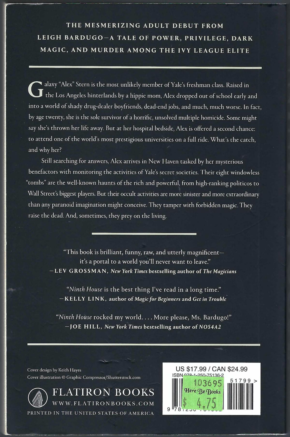 Back cover of Ninth House by Leigh Bardugo