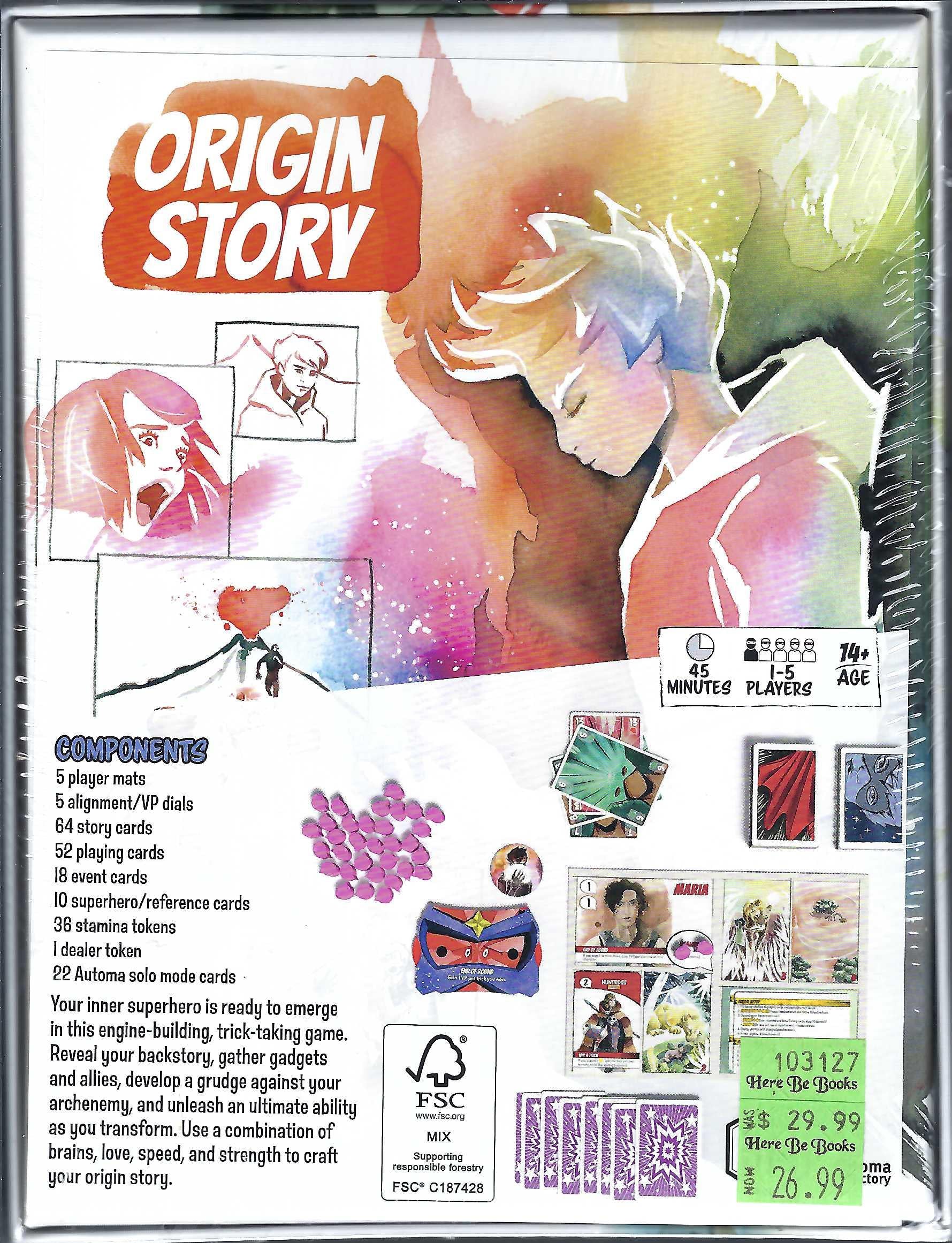 Origin Story back of box