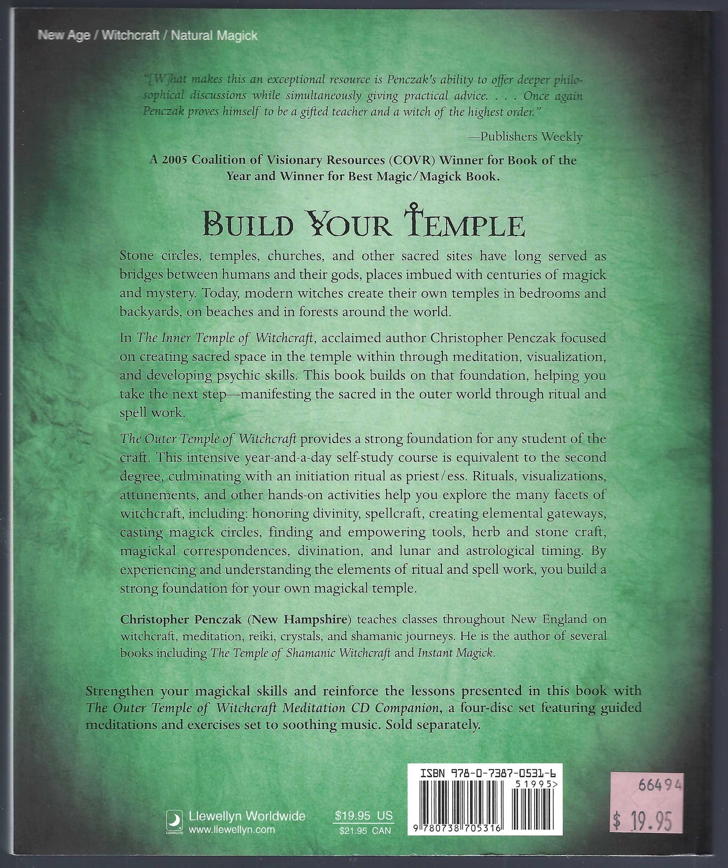 The Outer Temple of Witchcraft back cover