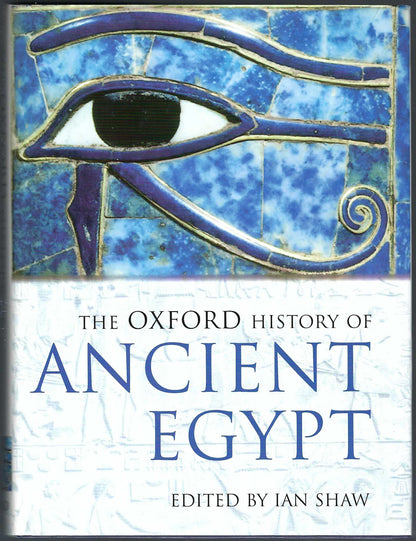 Front cover of The Oxford History of Ancient Egypt with an Eye of Horus design.