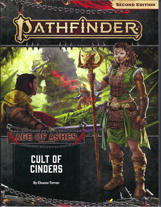 Pathfinder Cult of Cinders by Eleanor Ferron front cover