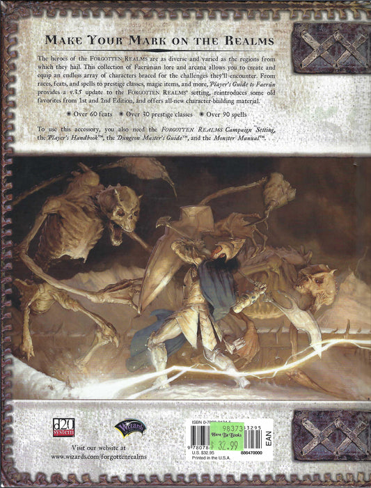 Player's Guide to Faerun back cover