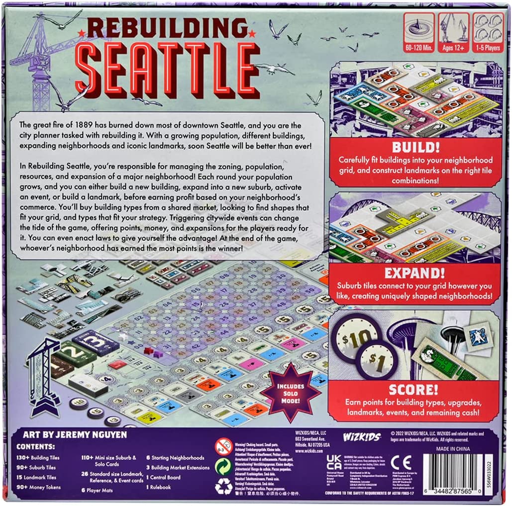 Rebuilding Seattle back of box