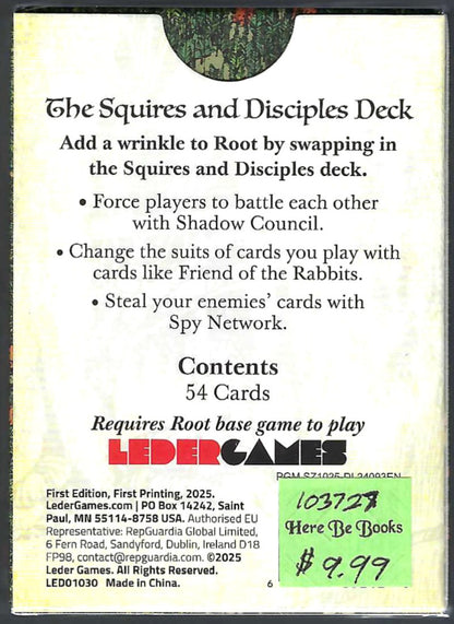 Root: Squires and Disciples Deck back of box