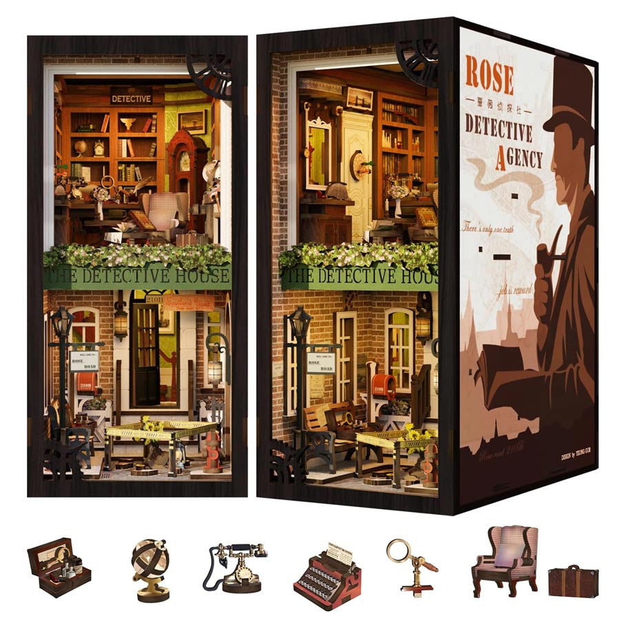 Rose Detective Agency Book Nook Kit by Cute Bee