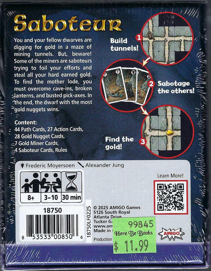 Saboteur back of box
