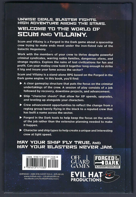 Scum and Villainy back cover
