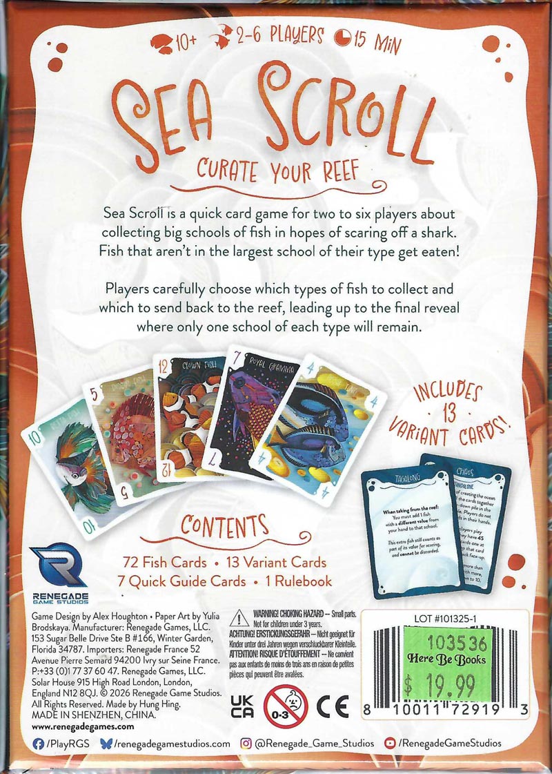 Sea Scroll back of box