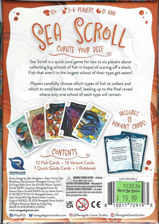 Sea Scroll back of box
