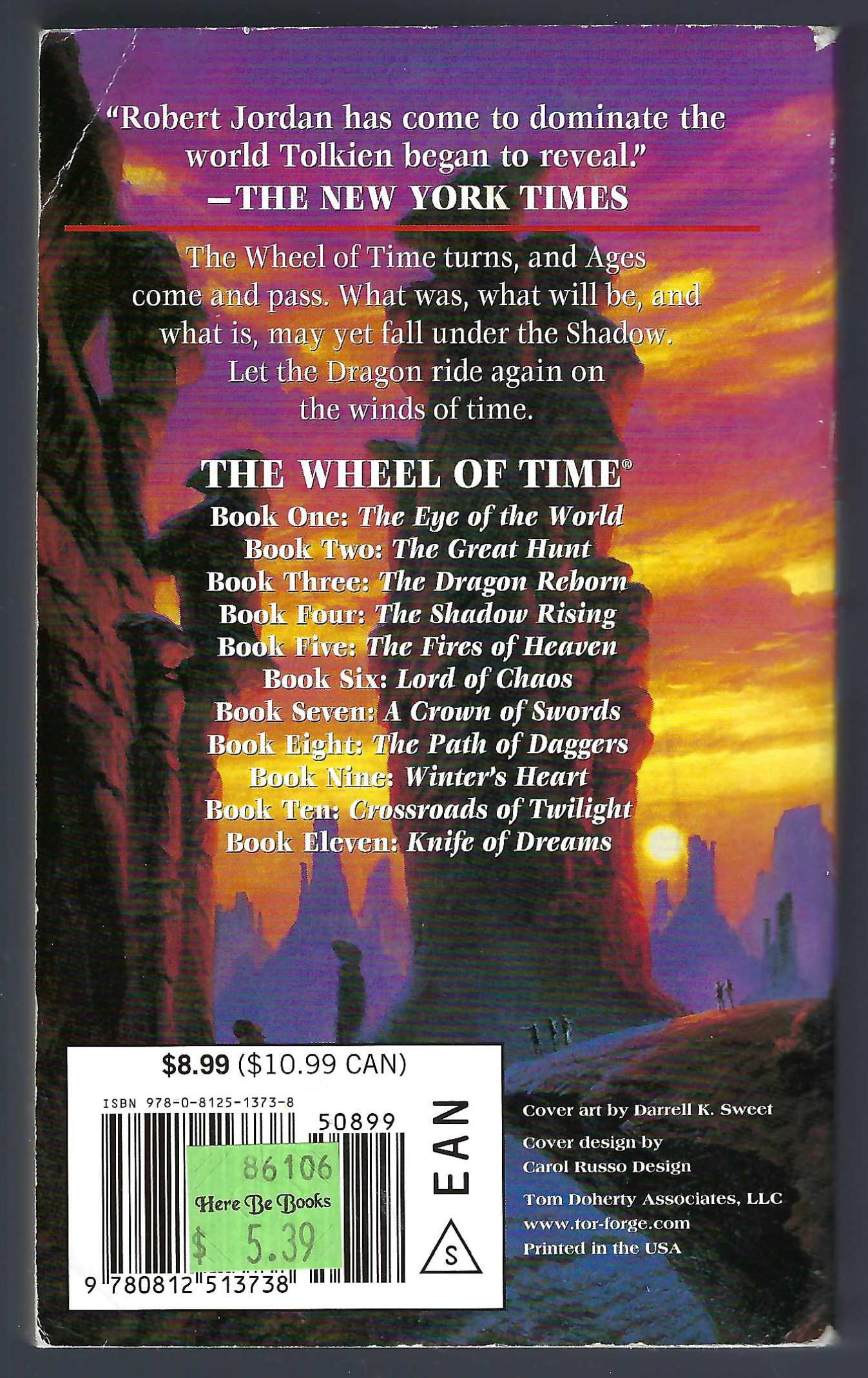 The Shadow Rising (Wheel of Time #4) by Robert Jordan back cover