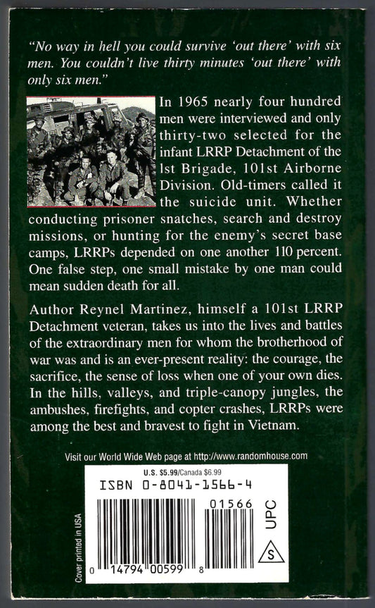Six Silent Men by Reynel Martinez back cover