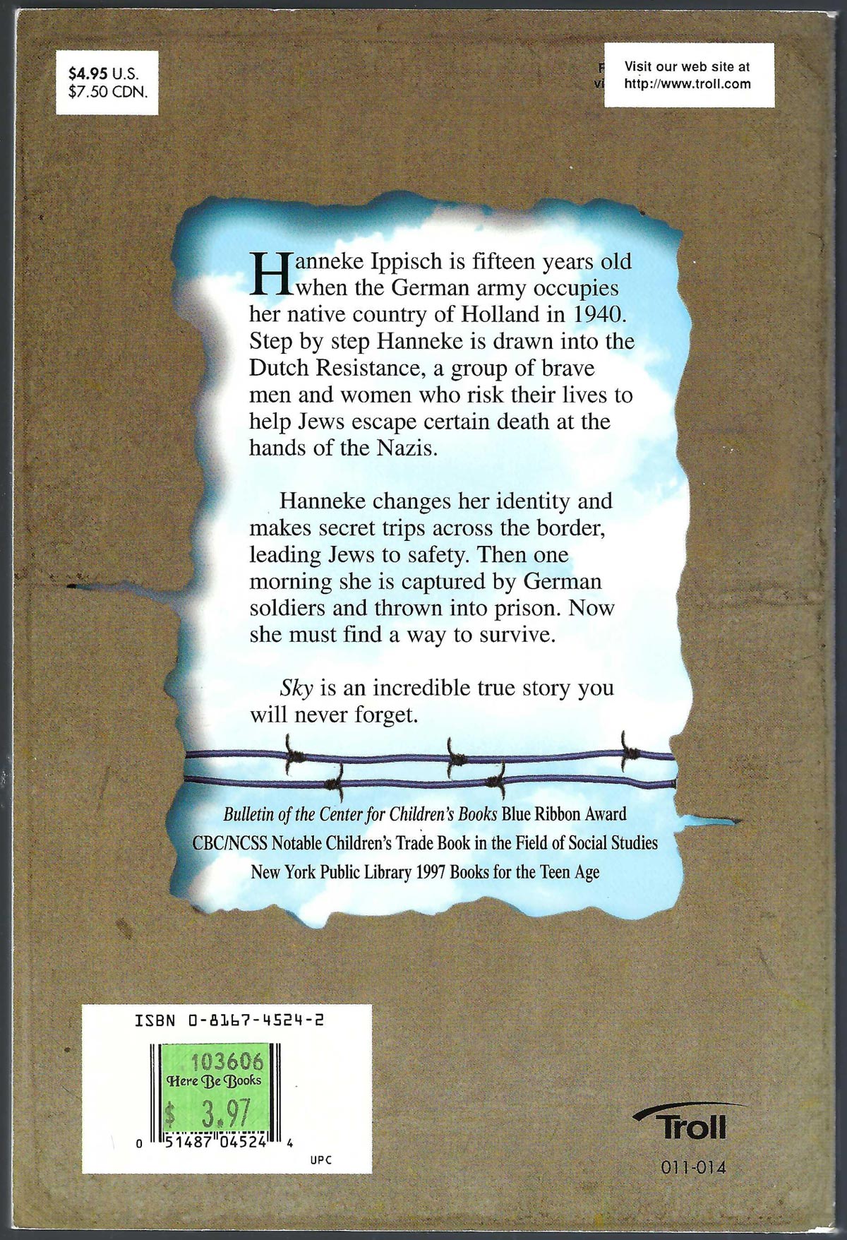 Sky by Hanneke Ippisch back cover