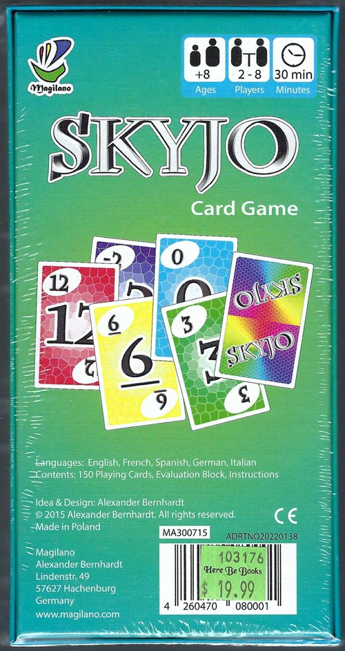 Skyjo back of box
