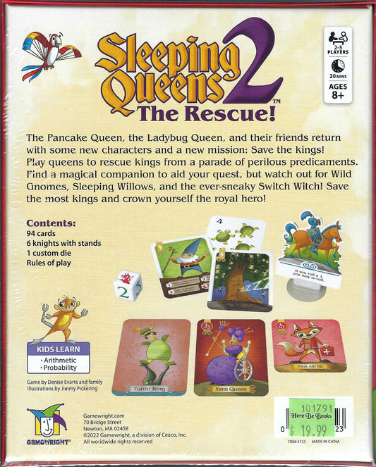 Sleeping Queens2: The Rescue back of box