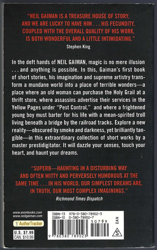Smoke and Mirrors by Neil Gaiman back cover