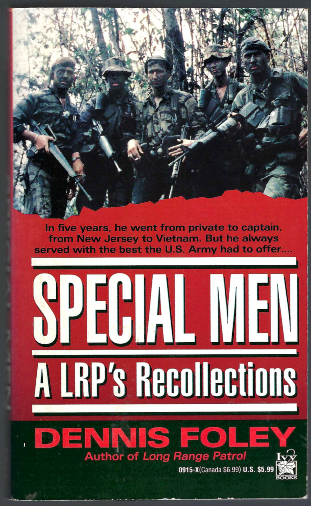 Special Men A LRP's Recollections by Dennis Foley front cover