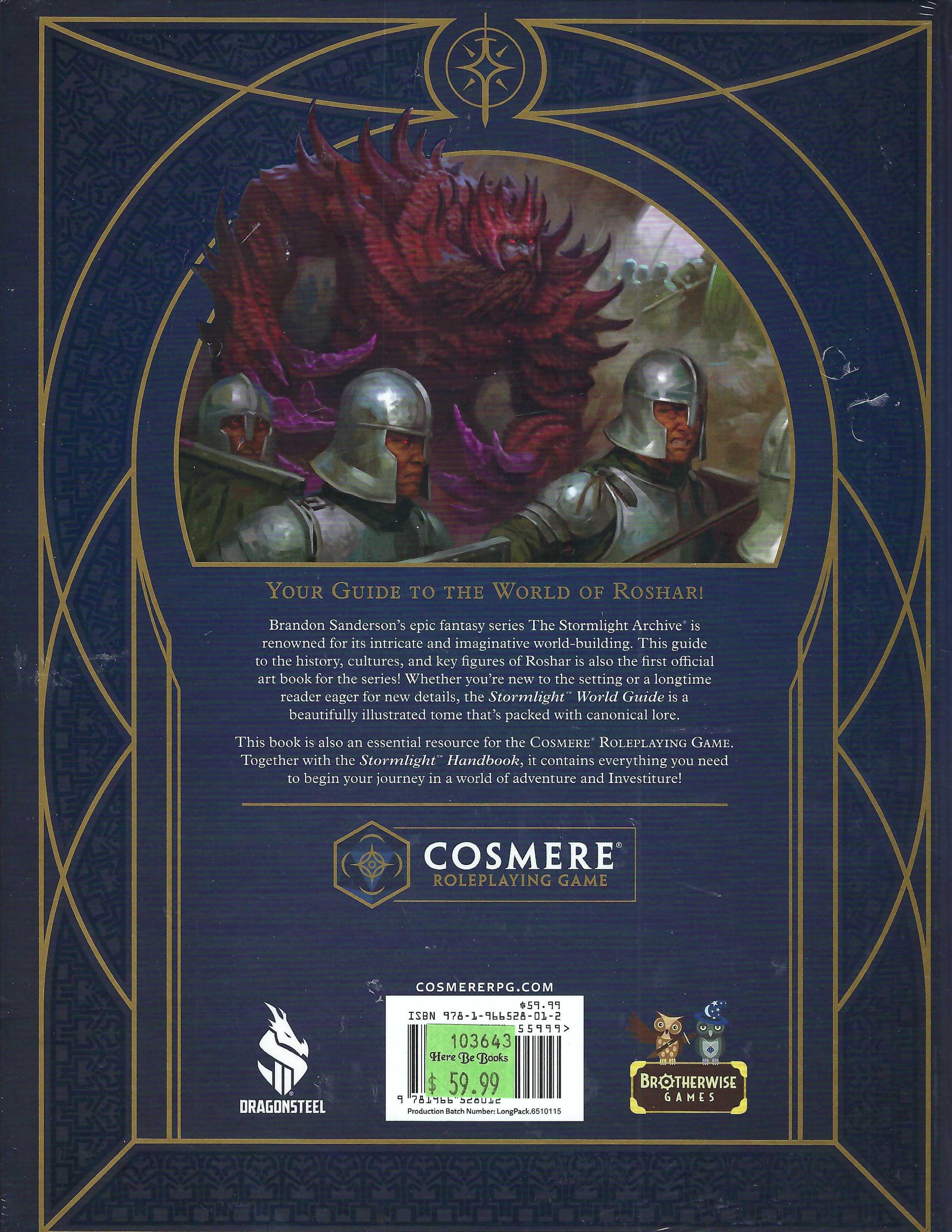 Stormlight™ World Guide for the Cosmere RPG back cover