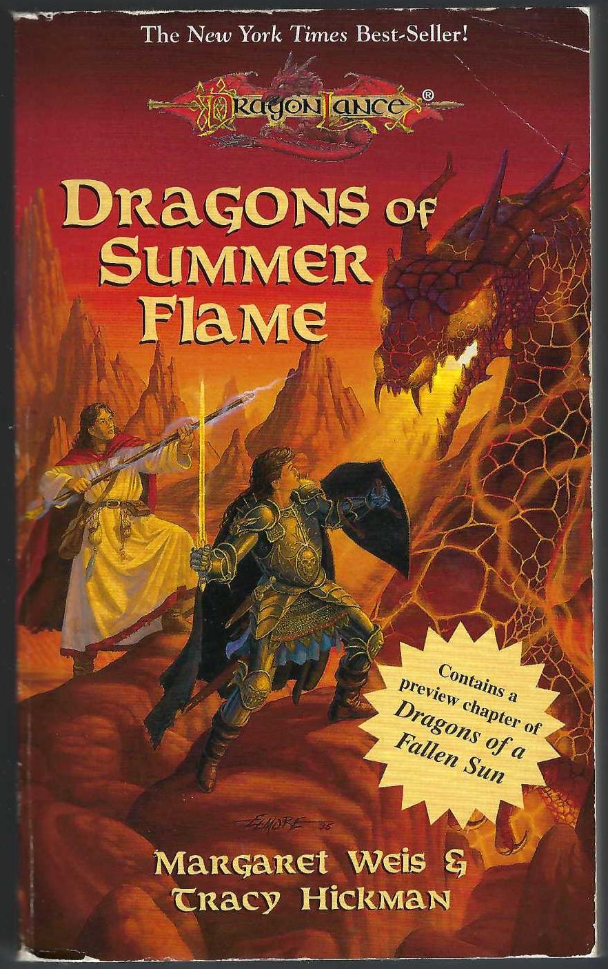 Dragons of Summer Flame by Margaret Weis & Tracy Hickman front cover