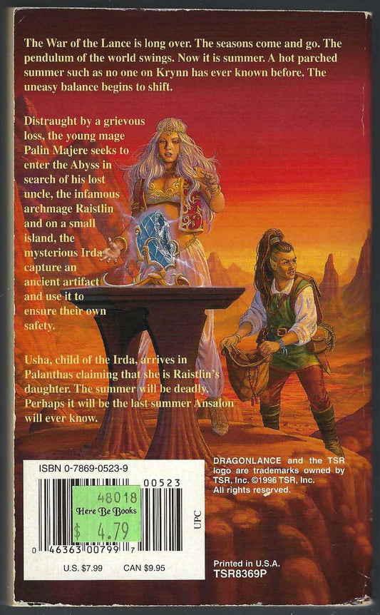 Dragons of Summer Flame by Margaret Weis & Tracy Hickman back cover