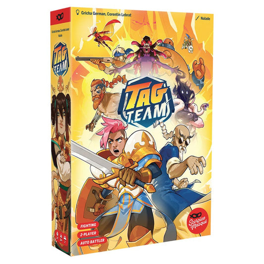 Game box for Tag Team with colorful characters