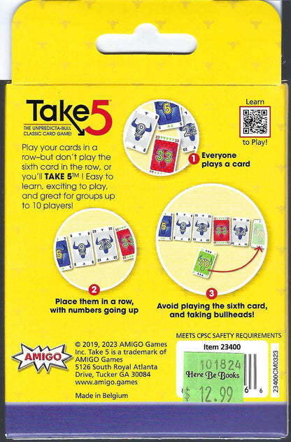 Take 5 back of box