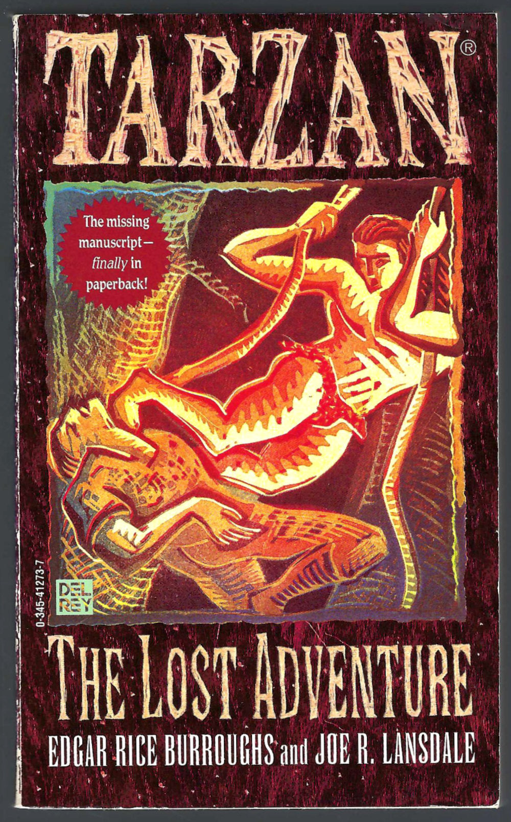 Tarzan: The Lost Adventure by Edgar Rice Burroughs and Joe Lansdale front cover