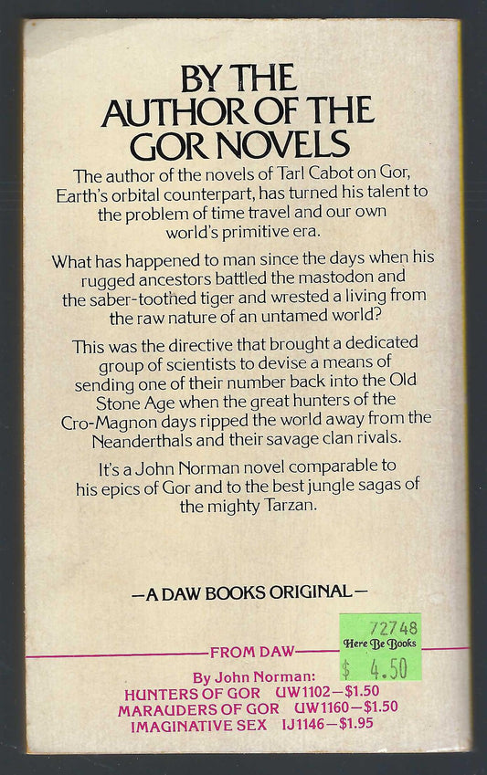 Time Slave by John Norman back cover