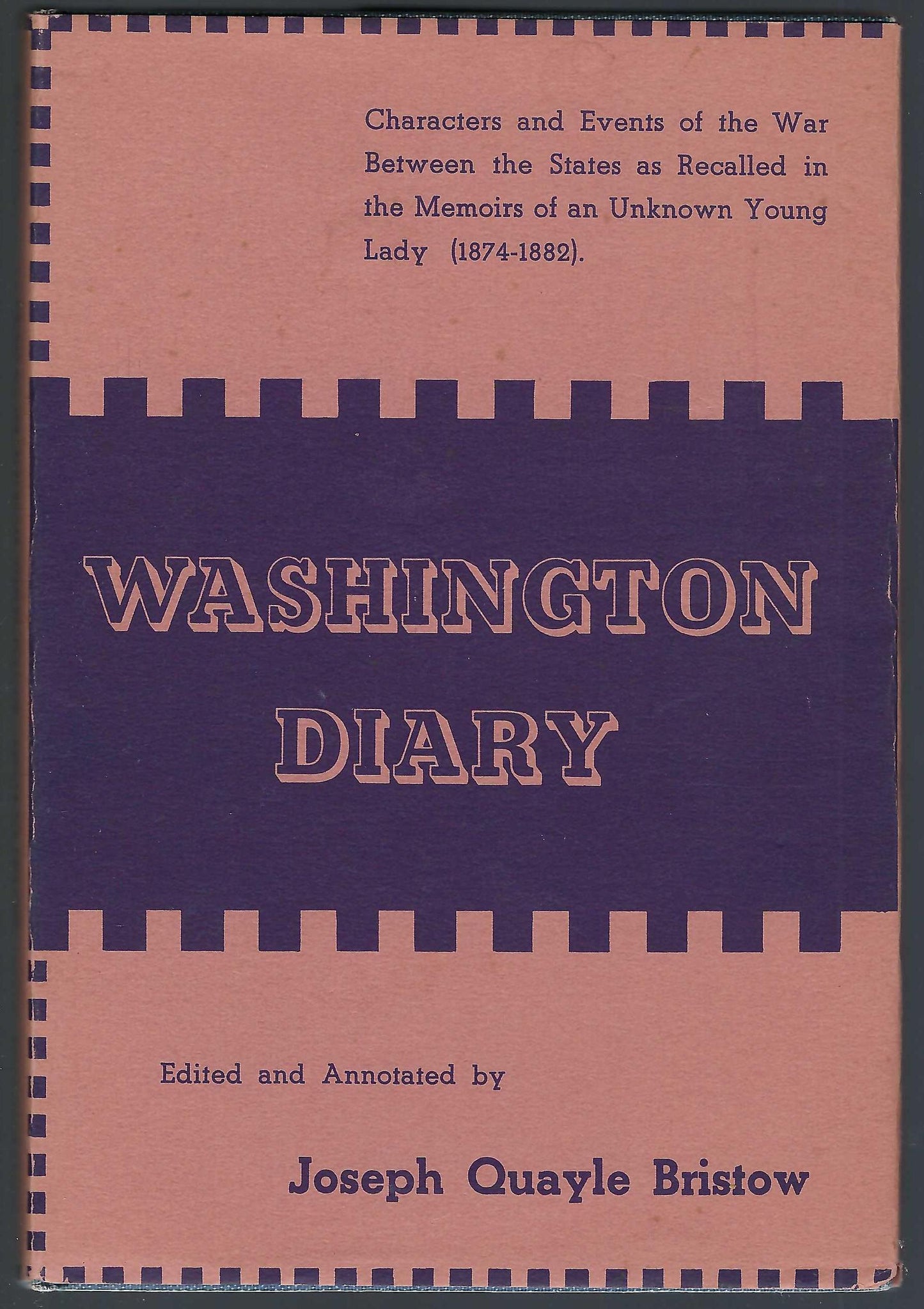 Washington Diary front cover