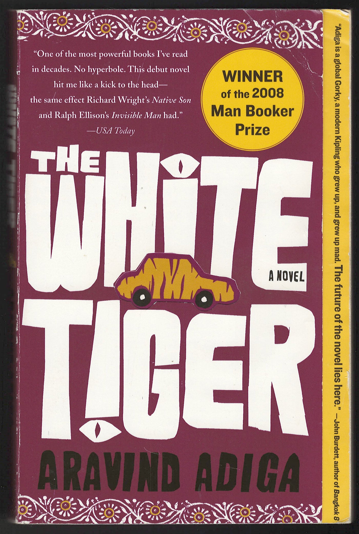 White Tiger by Aravind Adiga front cover