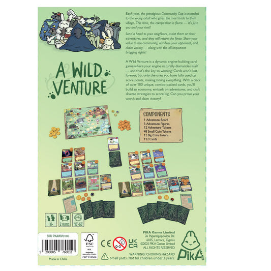 A Wild Venture back of box