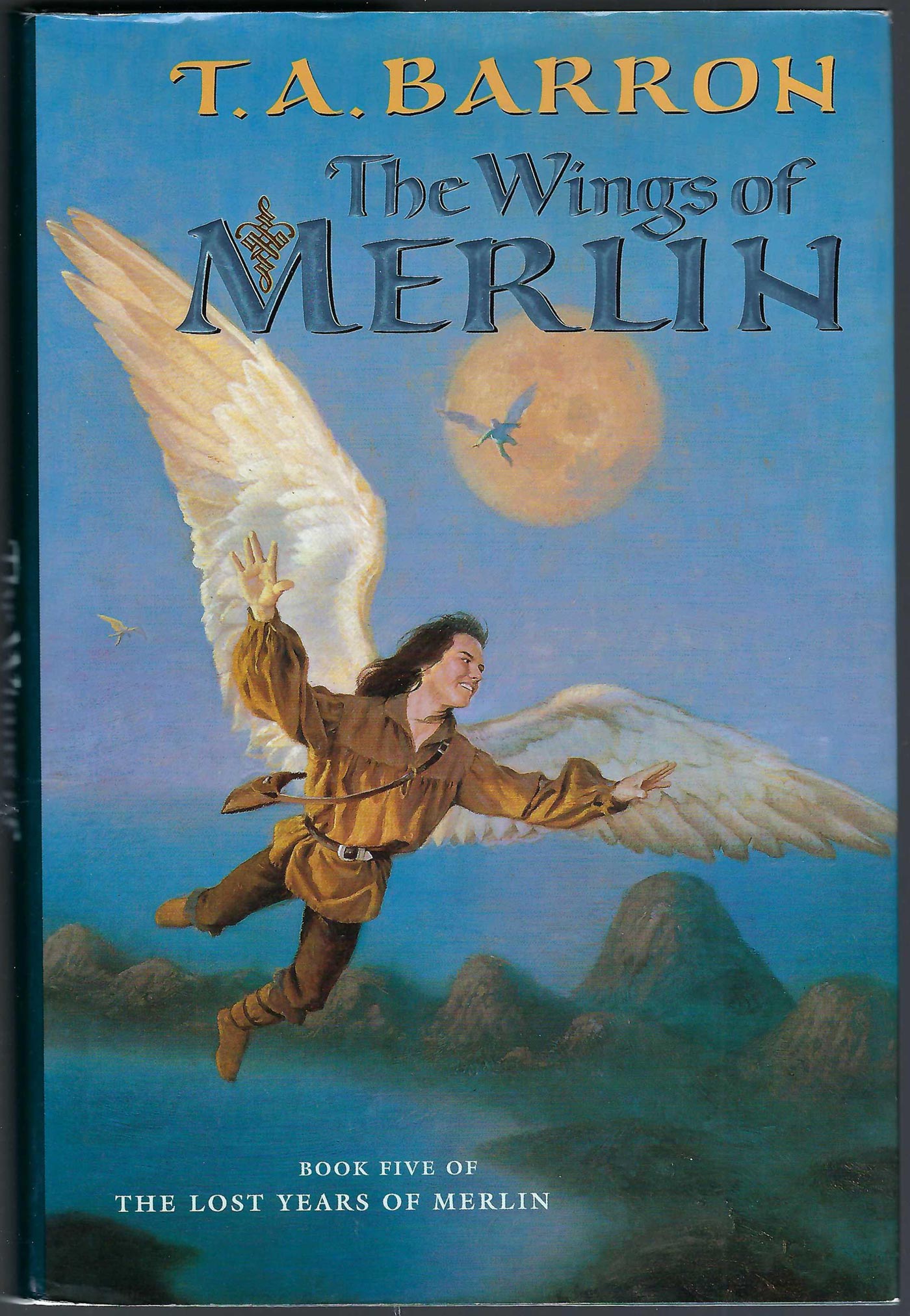 The Wings of Merlin by T. A. Barron font cover