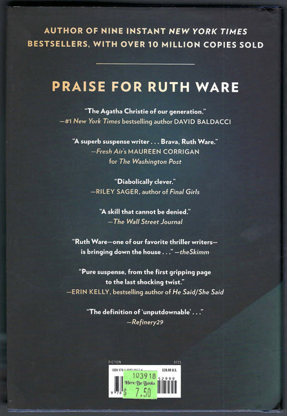 The Woman in Suite 11 by Ruth Ware back cover
