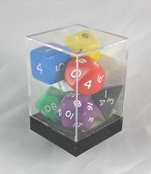 Polyhedral Dice Set: Jumbo Opaque 7-Piece Set