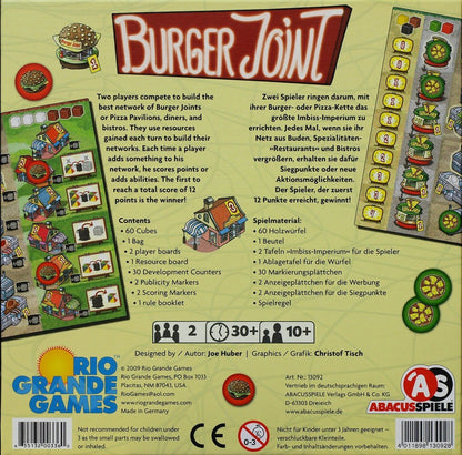 Burger Joint back of box