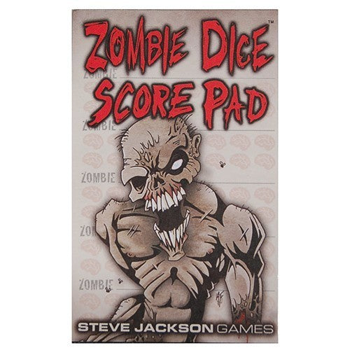 Zombie Dice Score Pad