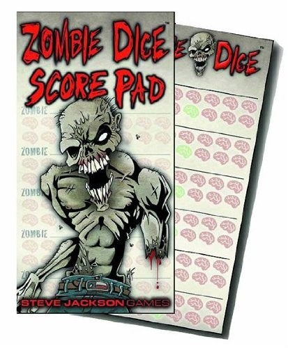 Zombie Dice Score Pad